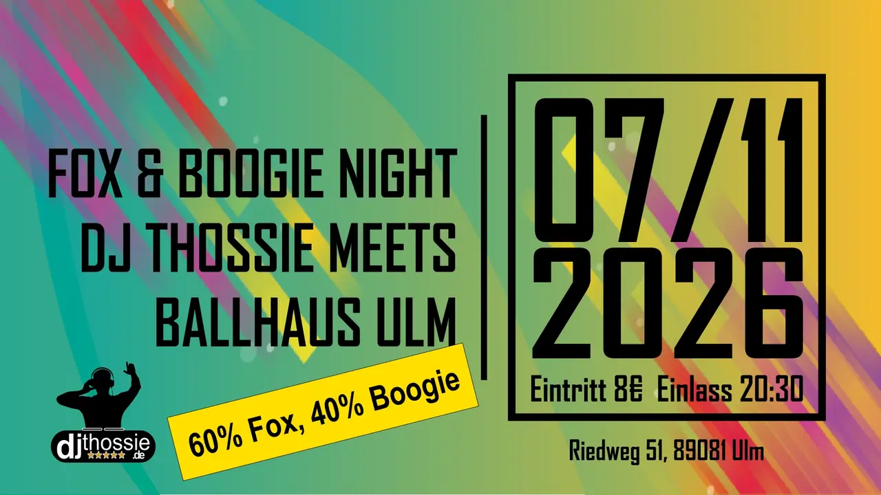 Bild zu DISCOFOX UND BOOGIE MIT DJ THOSSIE IM BALLHAUS